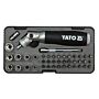RATEL BIT/DOP SCHROEVENDRAAIER SET 1/4 MET GEWRICHT INDUSTRIE 42 DLG