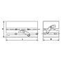 Magnetische sinus opspanplaten dubbel 300x150 Type SD