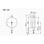 CITIZEN Mu-METRON meetklok 2M-100, Aflezing 1 µm, 57mm schaaldiameter