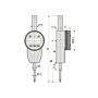Digitale absolute meetklok 0,01mm met groot meetbereik