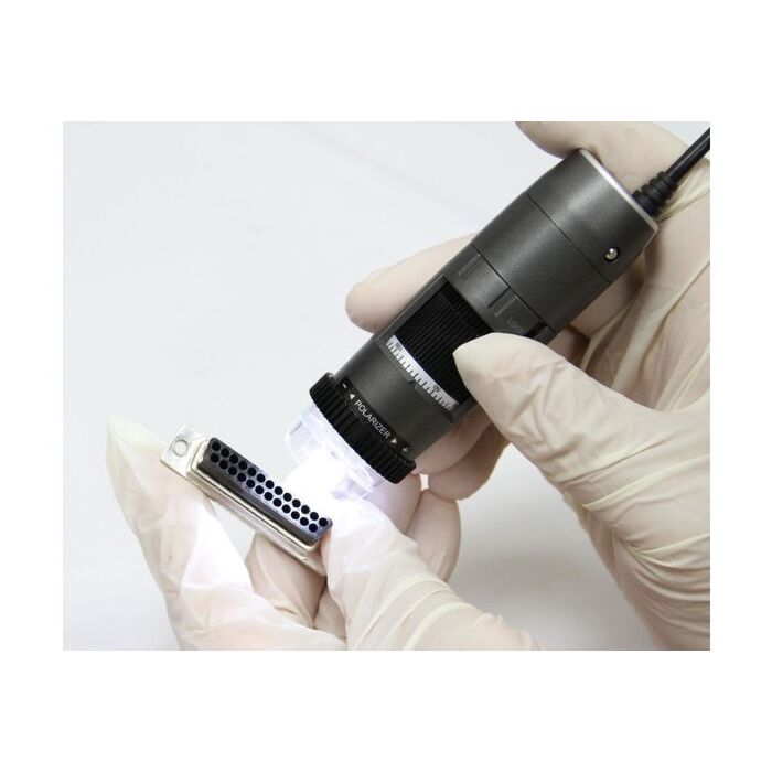 Digitale PC-Microscoop Dino-Lite AM4815ZTL EDGE met lange werkafstand, polarizer, EDOF+EDR en verwisselbare opzetkapjes