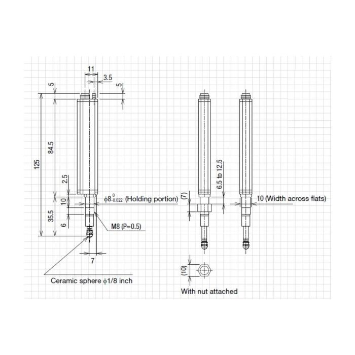CITIZEN Pneumatische Meettaster SA-S510PD, meetbereik 10mm, Uitlezing 0,5 µm