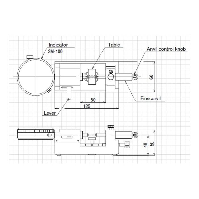 CITIZEN horizontaal meetstatief H-2B of H-2LB voor buitendiameters
