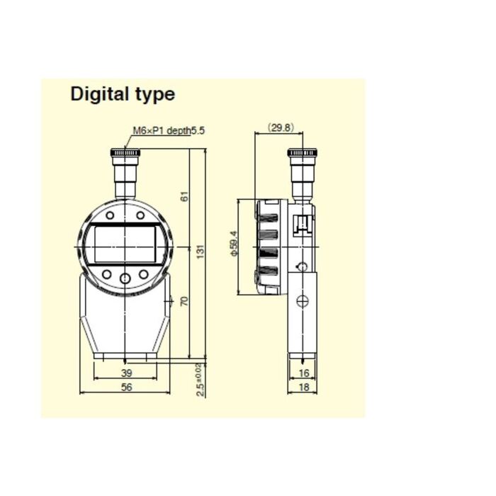 Digitale Shoremeter Teclock GSD-719K type A
