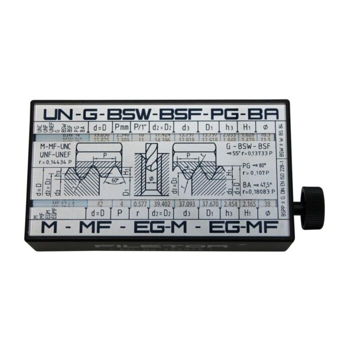 Schroefdraadtabel BSW, Gas, BSF enz