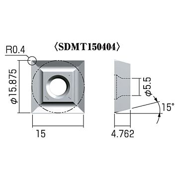 SDMT150404 Wisselplaat