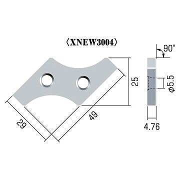 XNEW3004 NK2020 Wisselplaat