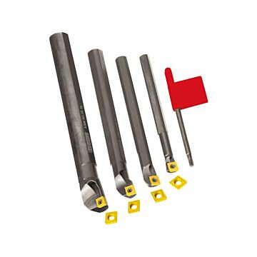 Binnenboorbeitelset 4 houders, 10 wp
