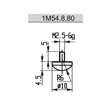 Meetkloktaster Konus, R6
