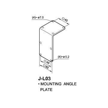 Bevestigingsplaat J-L03