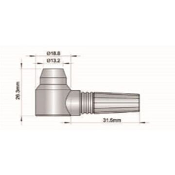 sonde D5301 geschikt voor echo-echo (E-E) en transmit-echo (T-E) voor DC-3000C/3020C